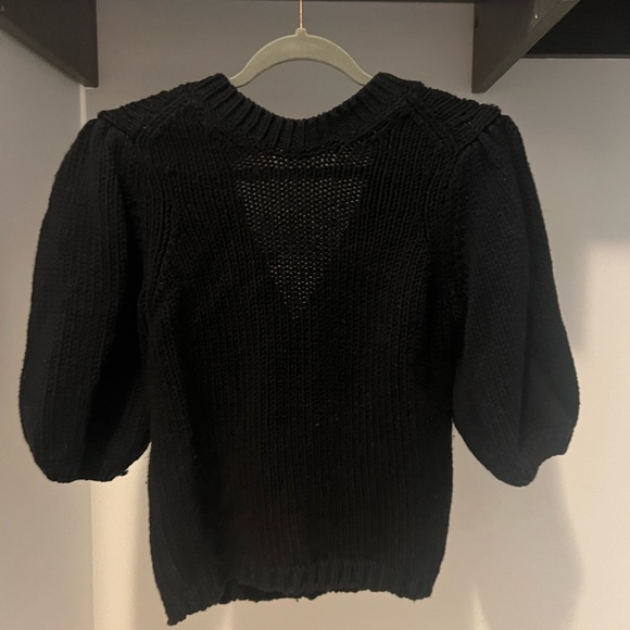 ba&sh cardigan with embellished buttons, black, size XS - Picture 5 of 8